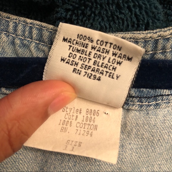 Vintage Denim Button Up Dress - Picture 10 of 11